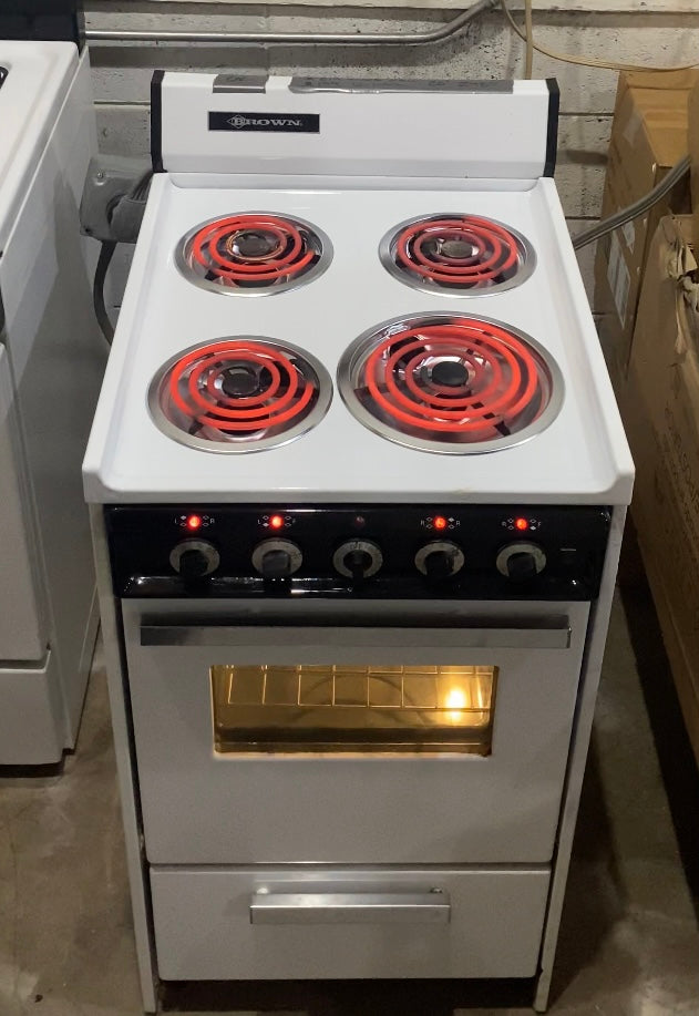 Detailed and Refurbished 20 Inch Electric Stove/Range (Processing Included in Price)